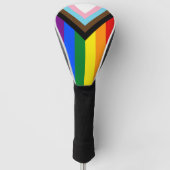 Vooruitgang Rainbow Flag golf, Pride golfen / LGBT Golfheadcover (Voorkant)