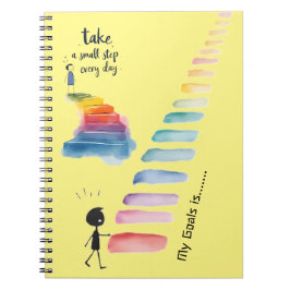 Vooruitgang stap voor stap notitieboek