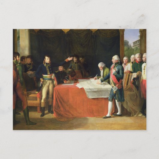 Vooruitgang van de in Leoben ondertekende vrede Briefkaart (Voorkant)