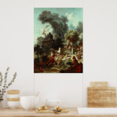 Vooruitgang van Liefde (Top Panel) – Fragonard Poster (Keuken)