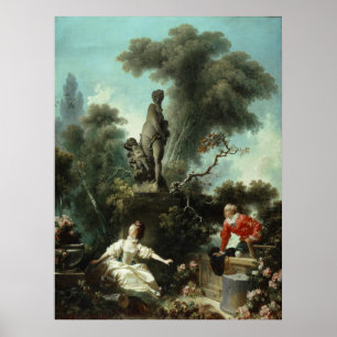 Vooruitgang van Liefde (Top Panel) – Fragonard Poster