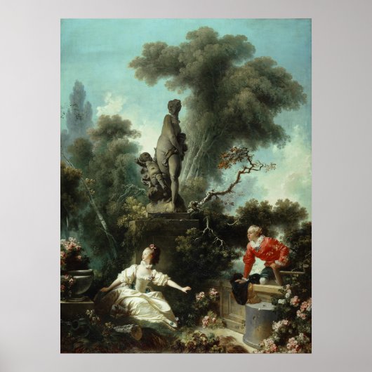 Vooruitgang van Liefde (Top Panel) – Fragonard Poster (Voorkant)