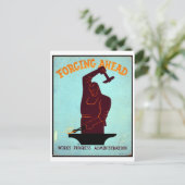 Vooruitgang Works Progress Administration Briefkaart (Staand voorkant)