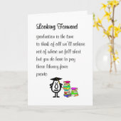 Vooruitkijken - een grappig afstudeerder van de mi kaart (Gele Bloem)