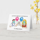 Vooruitkijkend naar je bezoek aan de lentespauze kaart (Gele Bloem)