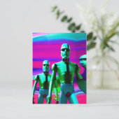 Vooruitlopen op Morgen Ken Gage Pop Surrealisme Briefkaart (Staand voorkant)