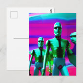 Vooruitlopen op Morgen Ken Gage Pop Surrealisme Briefkaart (Voorkant / Achterkant)