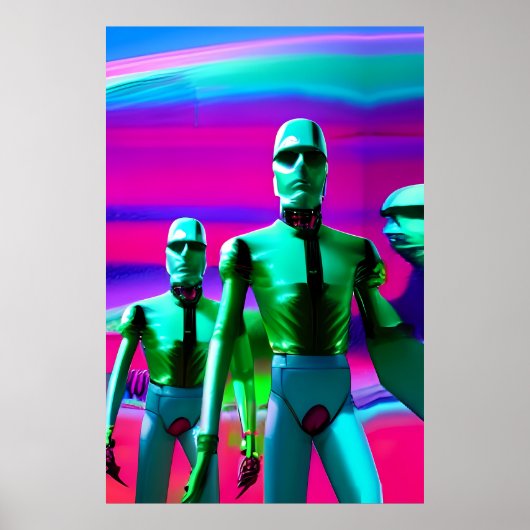 Vooruitlopen op Morgen Ken Gage Pop Surrealisme Poster (Voorkant)