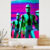 Vooruitlopen op Morgen Ken Gage Pop Surrealisme Poster (Keuken)