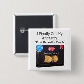 Voorvaderschapstestresultaten Button (Voorkant /achterkant)