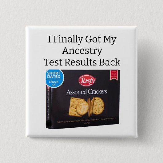 Voorvaderschapstestresultaten Button (Voorkant)