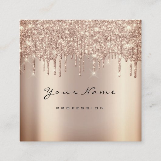 Voorval artistieke evenementsplanner Glitter Spark Vierkante Visitekaartje (Voorkant)