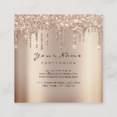 Voorval artistieke evenementsplanner Glitter Spark Vierkante Visitekaartje (Achterkant)