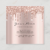 Voorval artistieke evenementsplanner Glitter Spark Vierkante Visitekaartje (Achterkant)