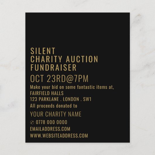 Voorval voor een moderne, oude, Silent Charity-vei Flyer (Voorkant)