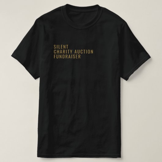 Voorval voor een moderne, oude, Silent Charity-vei T-shirt (Design voorkant)