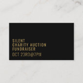 Voorval voor een moderne, oude, Silent Charity-vei Visitekaartje (Voorkant)