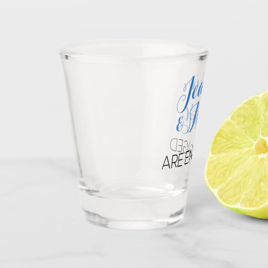 Voorvechter van de Engagement Party Shot Glas (Links)