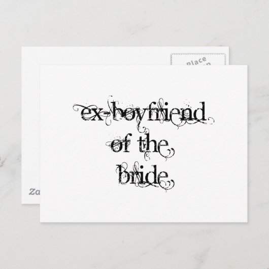 Voorvriend van de Bride Briefkaart (Voorkant / Achterkant)