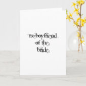 Voorvriend van de Bride Kaart (Gele Bloem)