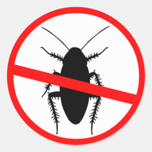 Voorwaar Cockroaches Ronde Sticker
