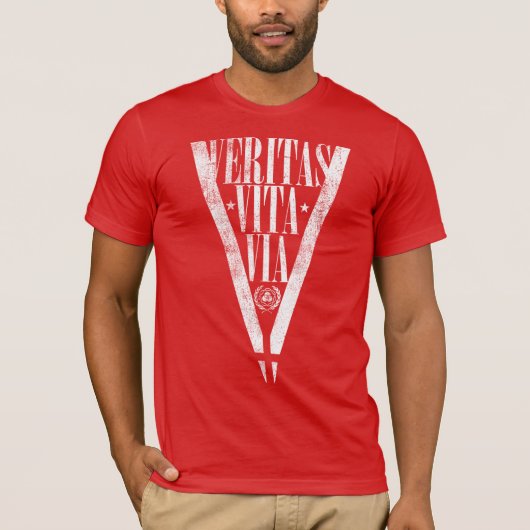 VOORWAARDE | VIA VERITAS VITA T-SHIRT (Voorkant)