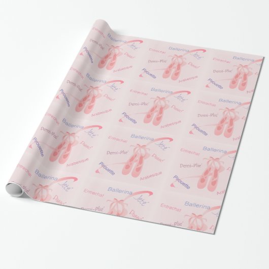 Voorwaarden voor ballet cadeaupapier (Uitgerold)