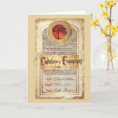 Voorwaarden voor Verloving Kaart (Gele Bloem)