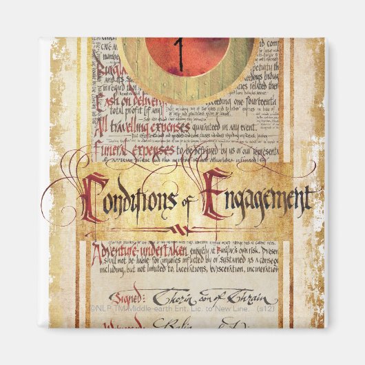 Voorwaarden voor Verloving Magneet (Voorkant)