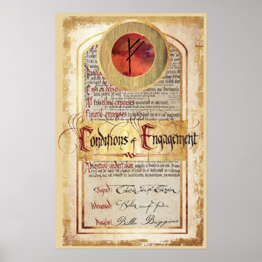 Voorwaarden voor Verloving Poster (Voorkant)