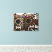 Voorwaarts Torpedo-kamer Canvas Afdruk (Insitu (Houten vloer))