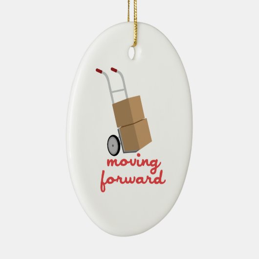 Voorwaarts verplaatsen keramisch ornament (Rechts)