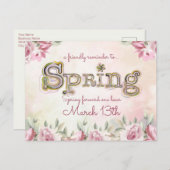 Voorwaartse herinnering voor Besparing overdag Briefkaart (Voorkant / Achterkant)