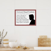 Voorwaartse HoofdPositie, Positie, het Poster van  (Keuken)