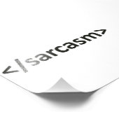 Voorwaartse Slash Sarcasm Code Foto Afdruk (Hoek)
