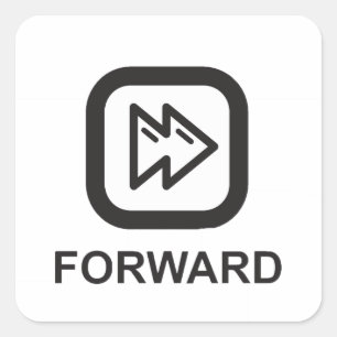 Voorwaartse Stickers Pictogram