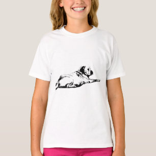 Voorwaartse stretch, stille kracht t-shirt