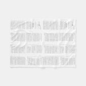 Voorwerpen voor beletsel fleece deken (Voorkant (Horizontaal))