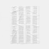 Voorwerpen voor beletsel fleece deken (Voorkant)