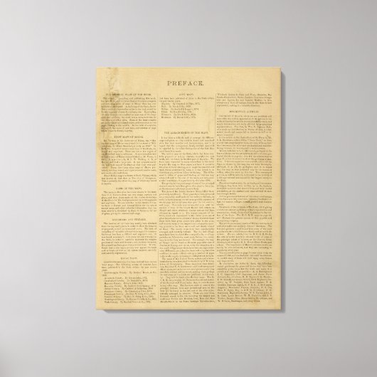 Voorwoord Atlas van de deelstaat Maine Canvas Afdruk (Voorkant)