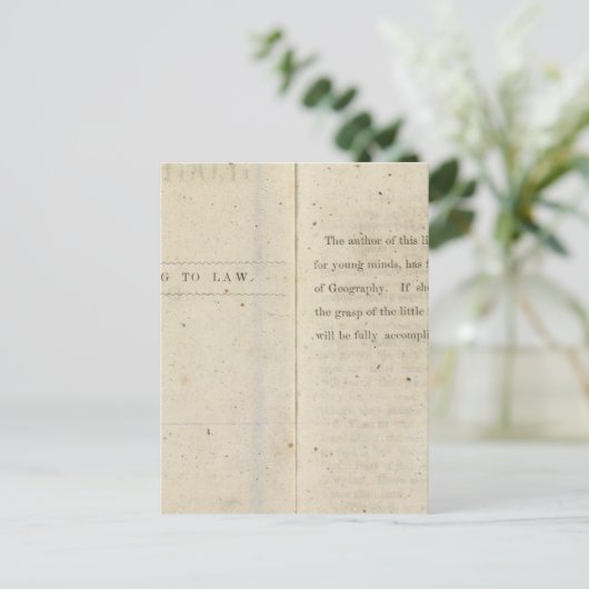 Voorwoord Geografische lezer voor kinderen met gif Briefkaart (Staand voorkant)