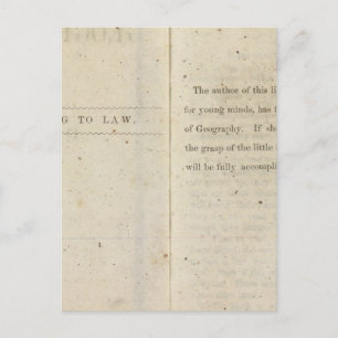 Voorwoord Geografische lezer voor kinderen met gif Briefkaart