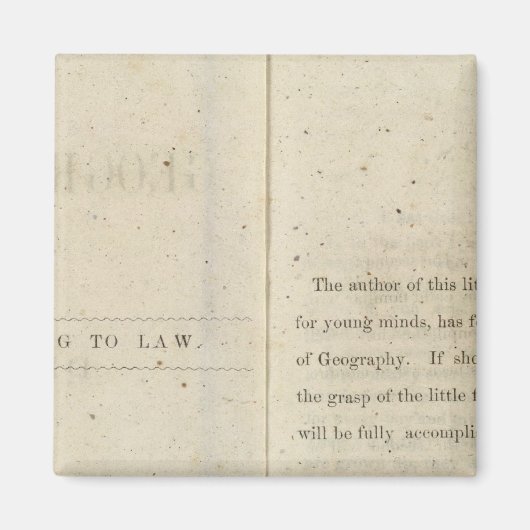 Voorwoord Geografische lezer voor kinderen met gif Magneet (Voorkant)