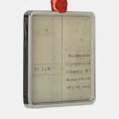 Voorwoord Geografische lezer voor kinderen met gif Metalen Ornament (Rechts)