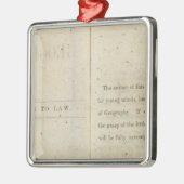 Voorwoord Geografische lezer voor kinderen met gif Metalen Ornament (Links)