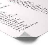 Voorzetels in het Engels Poster (Hoek)