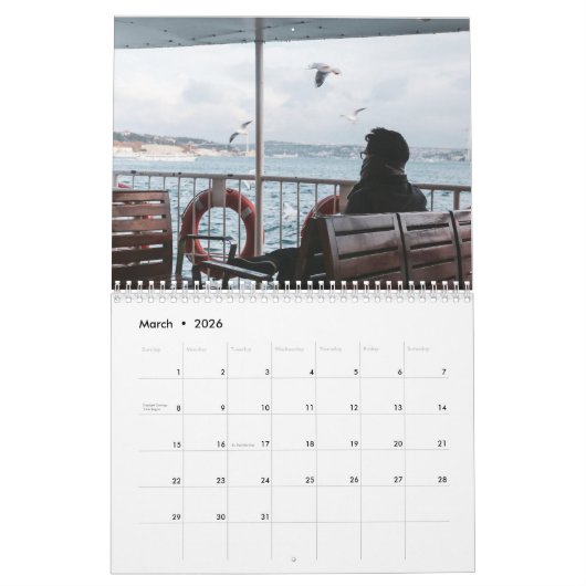 Voorzichtig 12 maanden kalender (Mar 2026)