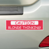 VOORZICHTIG, BLOEDDENK! Bumperstickers (Op auto)
