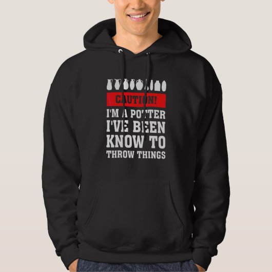 Voorzichtig dat ik een potje ben waarvan bekend is hoodie (Voorkant)