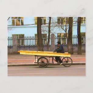 Voorzichtig evenwicht essentieel briefkaart